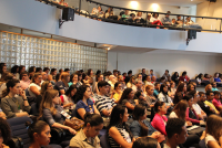 Palestra foi acompanhada atentamente por uma plateia que lotou o Auditório Ari Rocha