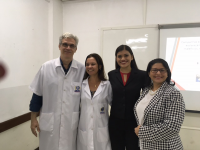 Úrsula com professores e orientadora