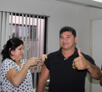 Servidor Merval Mouzinho, da Seção de Segurança, também recebeu a dose da vacina contra gripe