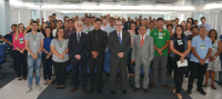 Dirigentes do TRE e participantes do curso