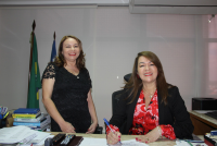 Desembargadora Solange de Castro Cordeiro assinou termo de posse