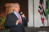Ministro do TST Alexandre Belmonte na palestra de abertura do congresso