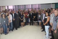 A solenidade foi prestigiada por magistrados, servidores, familiares e amigos dos empossados