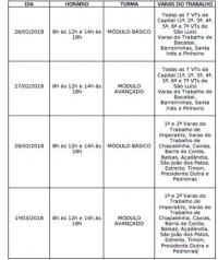 EJUD16 realiza curso de Introdução ao Sistema e-Gestão de 1º Grau