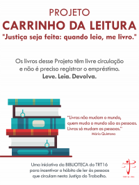 TRT-MA vai lançar II etapa do Projeto Carrinho de Leitura no prédio-sede 