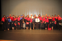 Desembargadora Solange e outros homenageados na solenidade