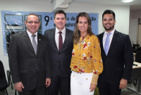 Desembargador James Magno, professor Gilberto Sudré, desembargadora Márcia Andrea e juiz Paulo Fernando