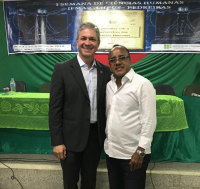Juiz Leonardo e o diretor-geral do Campus IFMA de Pedreiras, professor José Cardoso de Souza Filho