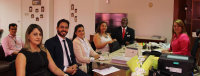 Presidenta Solange, Adriana, Noredim, juíza Ângela, Gracielle, Carlos Rangel, e Wellington