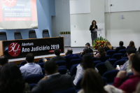 Aline Lobato abriu o III Encontro de Gestores