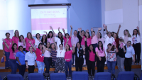 Participantes da programação do Outubro Rosa.