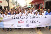Caminhada contra o Trabalho Infantil, em 12 de junho de 2019, reuniu centenas de pessoas no Centro de São Luís