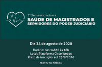 Imagem relativa à notícia sobre 3º Seminário Nacional sobre a Saúde dos Magistrados e Servidores do Poder Judiciário