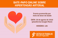 Imagem relativa à notícia sobre o bate-papo online sobre hipertensão arterial