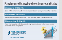 Imagem relativa à notícia sobre o curso de planejamento financeiro que vai ser realizado pela EJUD16