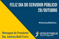 Banner Feliz Dia do Servidor Público - Mensagem do Presidente