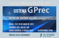 Imagem referente ao curso "Sistema GPrec" que será realizado pela EJUD16