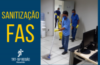 Imagem referente à matéria sobre sanitização no FAS