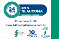 Arte de apoio à campanha 24h Pelo Glaucoma