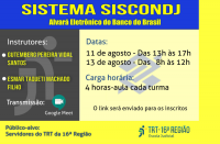 Imagem relativa ao curso SISTEMA SISCONDJ que será realizado pela EJUD16