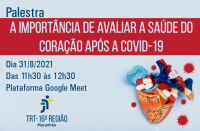 Imagem referente à notícia sobre a palestra “A importância de avaliar a saúde do coração após a Covid-19”