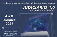 Imagem com marca do tribunal indicando nome do evento e data de realização