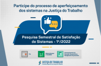Imagem com fundo cinza, logomarca centralizada da pesquisa e textos em azul escuro e branco com chamada para participar.