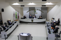 Foto panorâmica do Plenário do TRT-16.