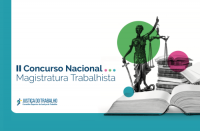 Imagem com a arte do 2º Concurso Nacional da Magistratura Trabalhista.