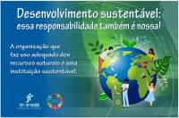 Imagem de fundo azul e verde com ilustração colorida do planeta Terra na lateral direita. No topo e à esquerda, textos com letras  brancas. Na base, logomarcas do TRT-16 e dos ODS da ONU.