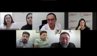Imagem mostra um print da sala virtual da audiência realizada pela VT de Balsas