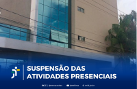 Arte feita com a fachada do fórum Manuel Alfredo Martins e Rocha.