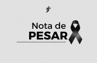 Arte com fundo branco, na parte superior a logomarca da Justiça do Trabalho e ao centro a informação Nota de Pesar