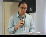 Allan abriu o evento e disse que a Ejud16 manteve as temáticas qualidade de vida e crescimento pessoal