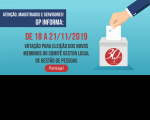 Eleição para o Comitê Local de Gestão de Pessoas ocorre até a próxima quinta-feira (21)