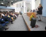 Desembargadora Solange Cordeiro destacou humanização do TRT, empenho dos magistrados e servidores e prêmios conquistados pela instituição