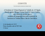 Presidenta do TRT-MA inaugura novas instalações da Secretaria do Tribunal Pleno e Sala de Convivência na segunda-feira (16)