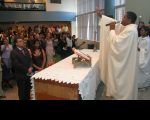 Padre Cláudio Correa celebrou Missa em Ação de Graças 
