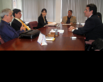 Presidente do TRT recebe visita do MPT e de representantes de cooperativa  