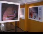 A exposição fica em cartaz até sexta-feira, dia 14