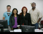 Juíza Noélia Rocha e servidores que participaram da itinerância