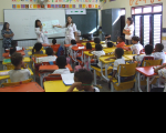 Odontólogas do TRT falam aos alunos da UEB Maria Rocha sobre saúde bucal