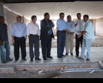 Integrantes da Comissão visitaram as obras do novo prédio do FAS