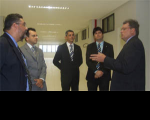 Presidente do TRT, desembargador Gerson de Oliveira, e secretário geral da Presidência, Júlio César Guimarães, com os procuradores do Trabalho