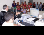 Juiz Manoel Lopes Veloso realiza audiência da VT Itinerante, em São Domingos do Maranhão 