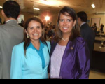 Presidente do TRT, Márcia Andrea, e a coordenadora do Núcleo de Advocacia Voluntária, Marlene Silveira