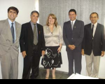 Adailton  Bezerra, Vandir Júnior, José Antonio Pereira e Raimundo Nonato Ferreira Lima visitaram a corregedora  Ilka Esdra.