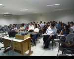 Servidores participam de treinamento no auditório do FAS