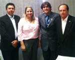 A juíza Fernanda Franklin reuniu-se com representantes da OAB, Subseção de Imperatriz