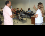 Pedagoga Lídia Arouche e o intérprete Alberto Lima ministram curso de Libras  para servidores da JT-MA
